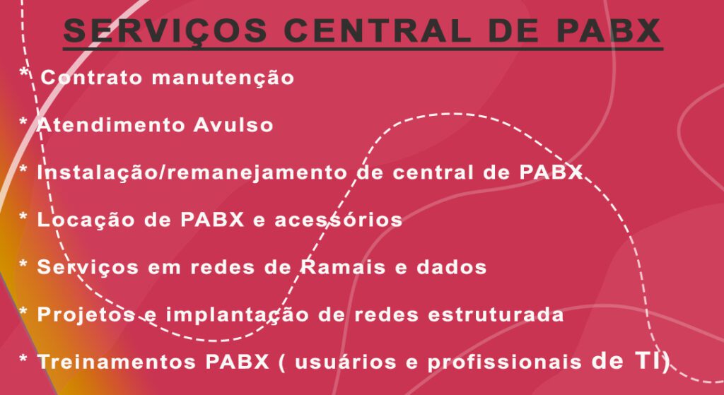 SERVIÇOS PABX Alcatel
